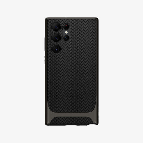 ACS03926 - Galaxy S22 Ultra 5G Case Neo Hybrid in gunmetal showing the back
